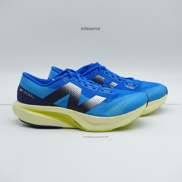 NEW New Balance Men's WIDE 2E FuelCell Rebel v4 Running Shoes MFCXLQ4 Spice Blue - Picture 2 of 13